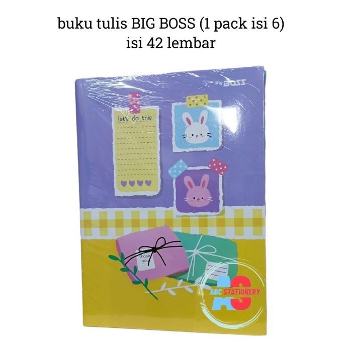 

Buku tulis Big Boss isi 42 lembar 6 buku