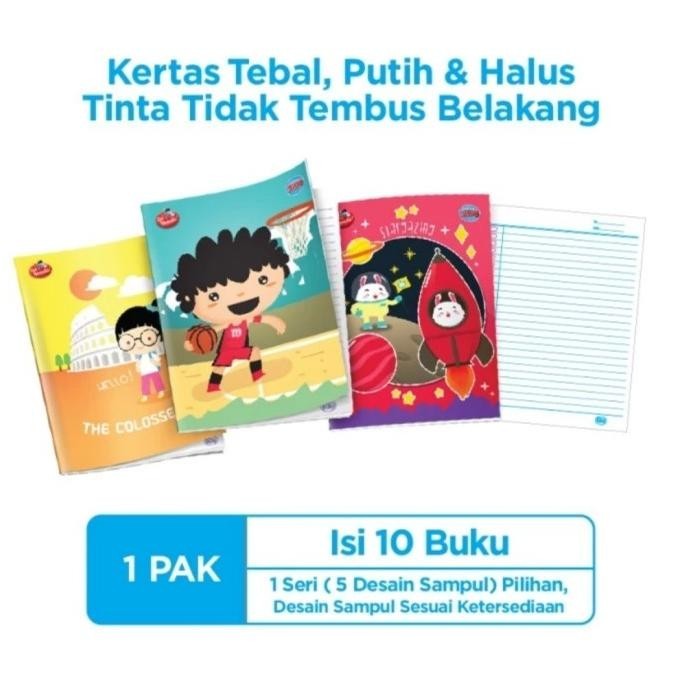 

SIDU BUKU TULIS 58 LEMBAR SINAR DUNIA 10 PCS PER PAK