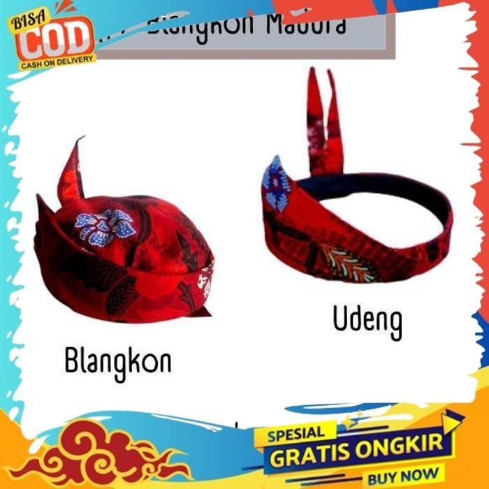 PROMO UDENG SAKERA / ODHENG / IKAT KEPALA KHAS MADURA / UDENG INSTAN JAWA TIMUR / UDENG CAK SURABAYA