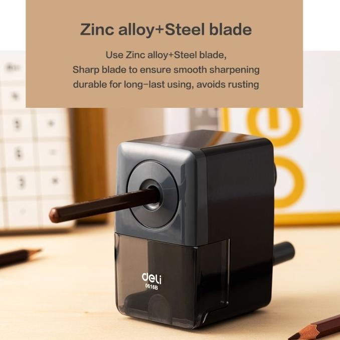 

Deli E0616B Rautan Meja-Rotary Pencil Sharpener