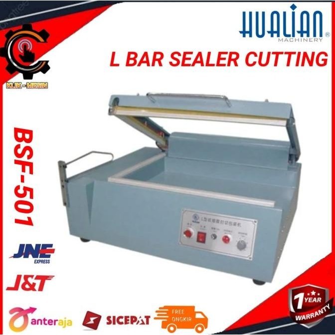 L Bar Sealer Cutting Plastik Shrink Hualian Bsf-501