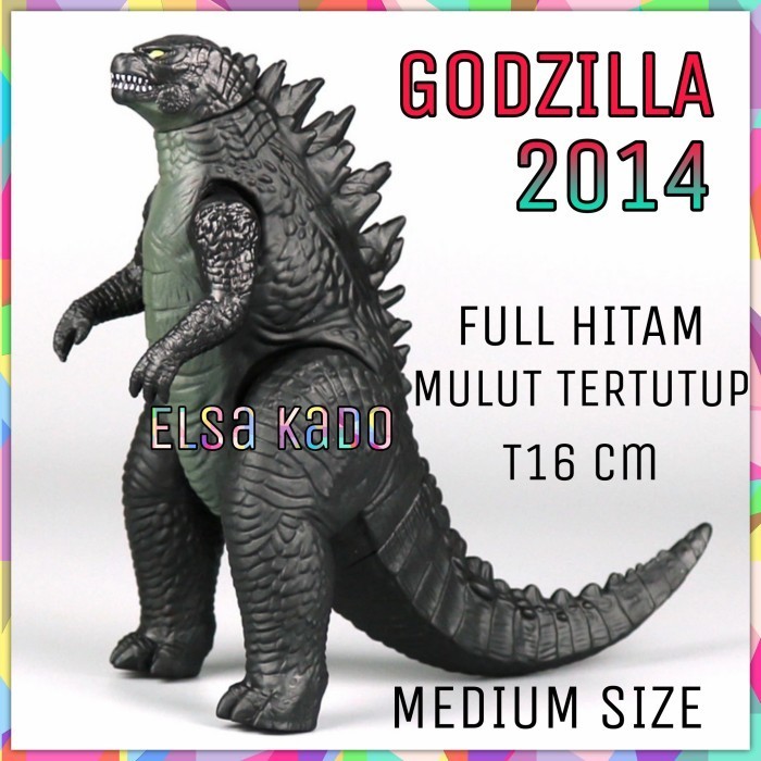 Mainan Monster Action Figure Shin Godzilla Ungu Purple Medium Size