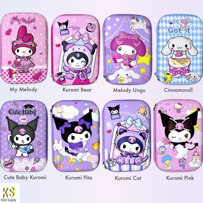 

Tempat Pensil Unicorn Kotak Pensil anak perempuan Hardcase 3D lucu