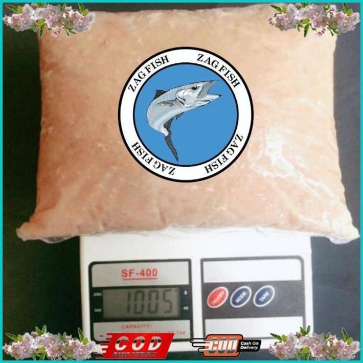 

BISMILLAH IKAN TENGGIRI GILING STANDART FRESH DAN SEGAR 1 KILO.. ALISUP