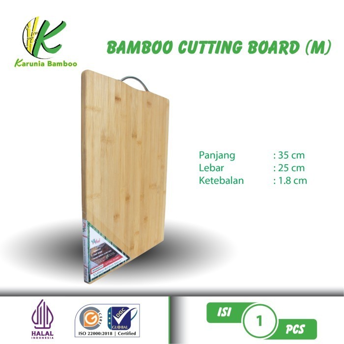 Talenan Bambu Ukuran Besar / Bamboo Cutting Board / Chopping Board