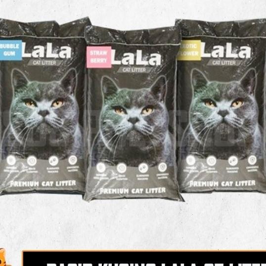 Pasir Kucing Lala 25 Liter - Pasir Wangi Gumpal Lala Cat Litter 25L