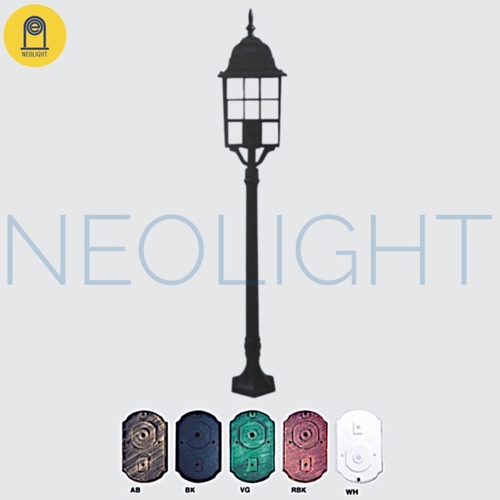 Lampu Taman Tiang Vintage Outdoor Lt 1202 B Lampu