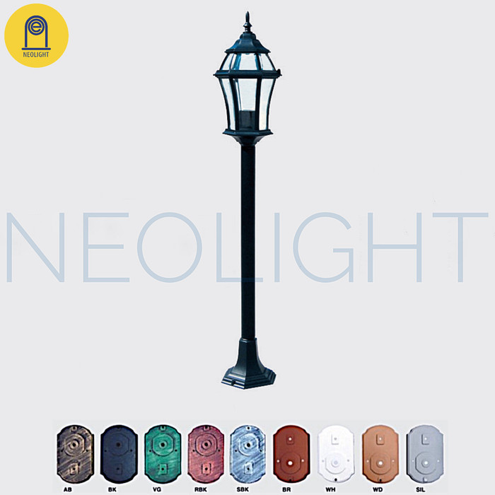 Lampu Taman Tiang Vintage Outdoor Lt 8002 B/M Lampu