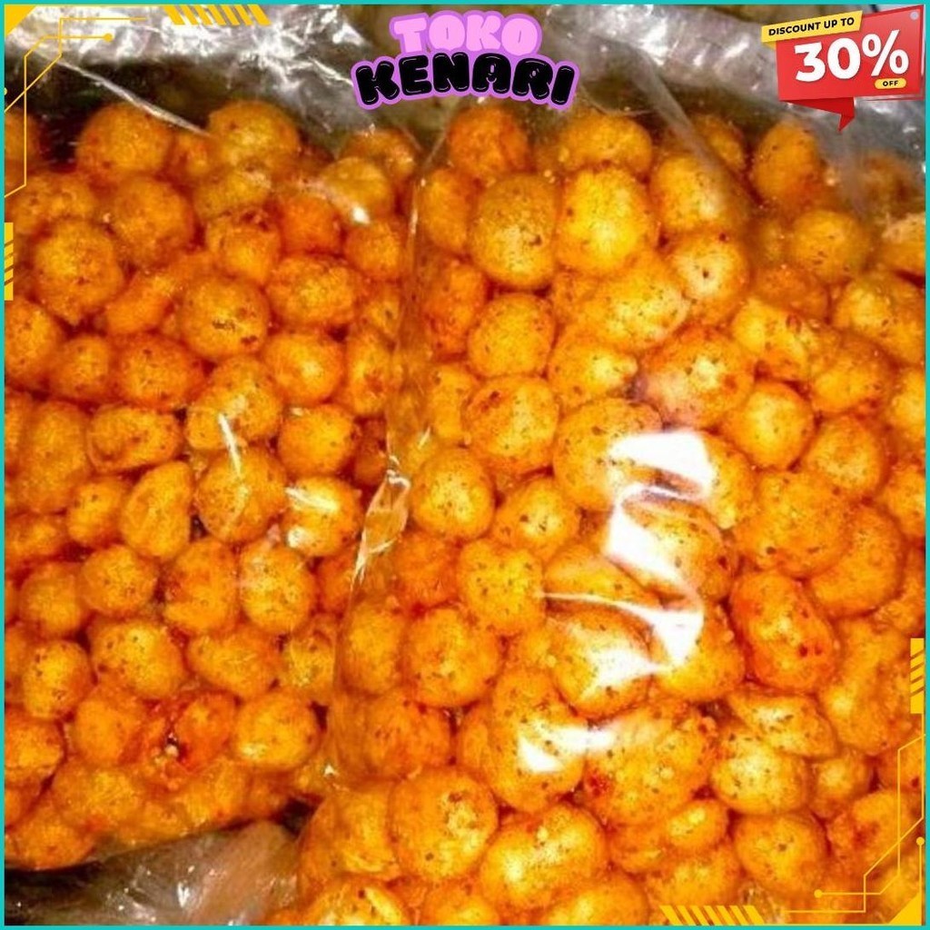 

Cimol Kering Emplod Pedas Asin Endog Lewo Kemasan 1Kg Terlaris