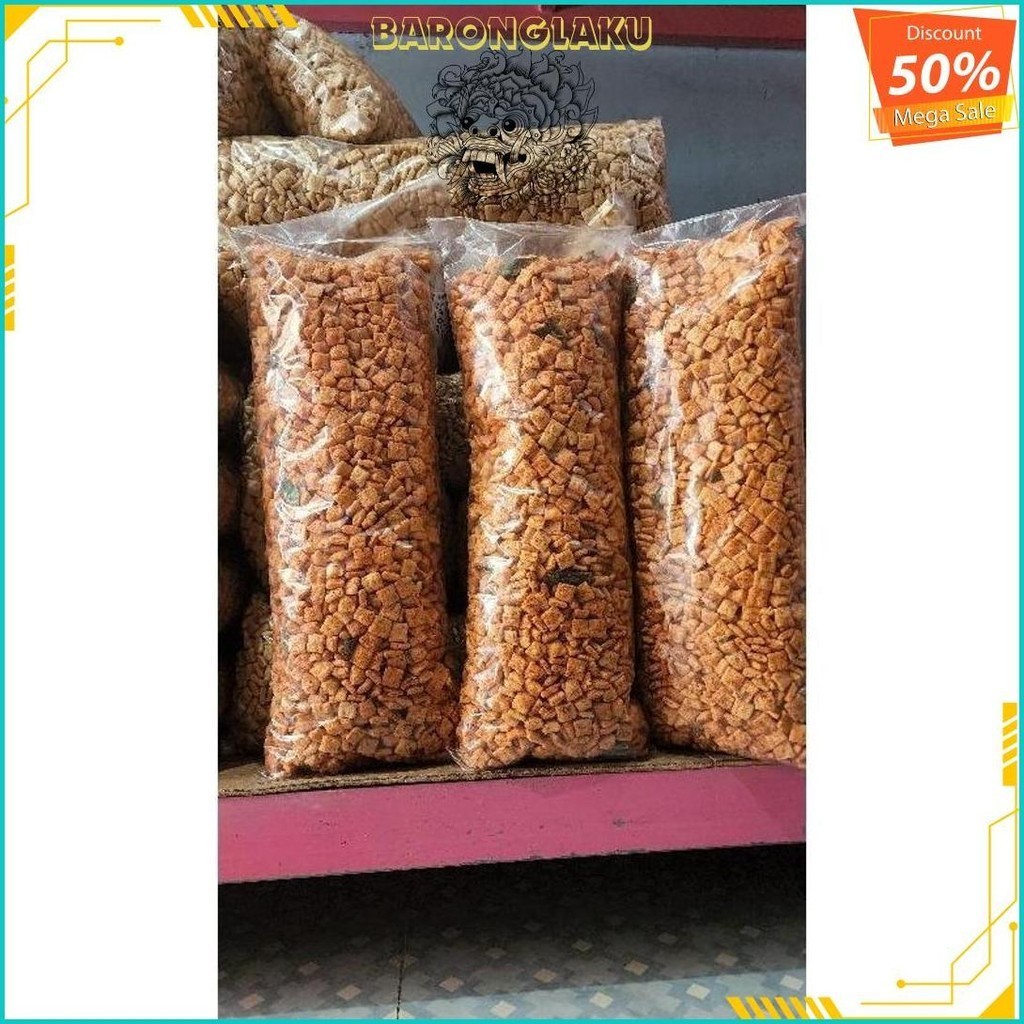 

1Ball Kerupuk Rambak Tahu Kotak Pedas Daun Jeruk 1Kg Gratis Ongkir