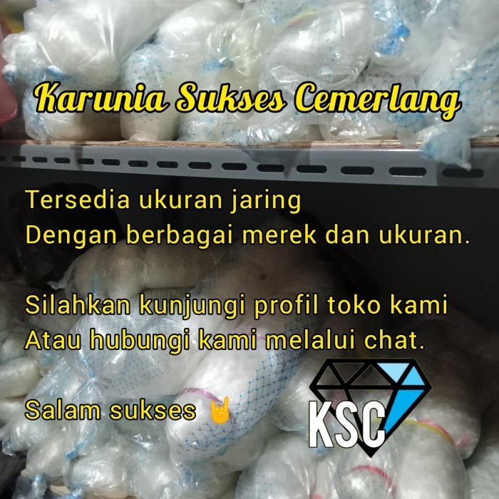 Jaring Ikan 0.20 100X100 Yoko / Jaring Senar 0.20 / Pukat 0.20