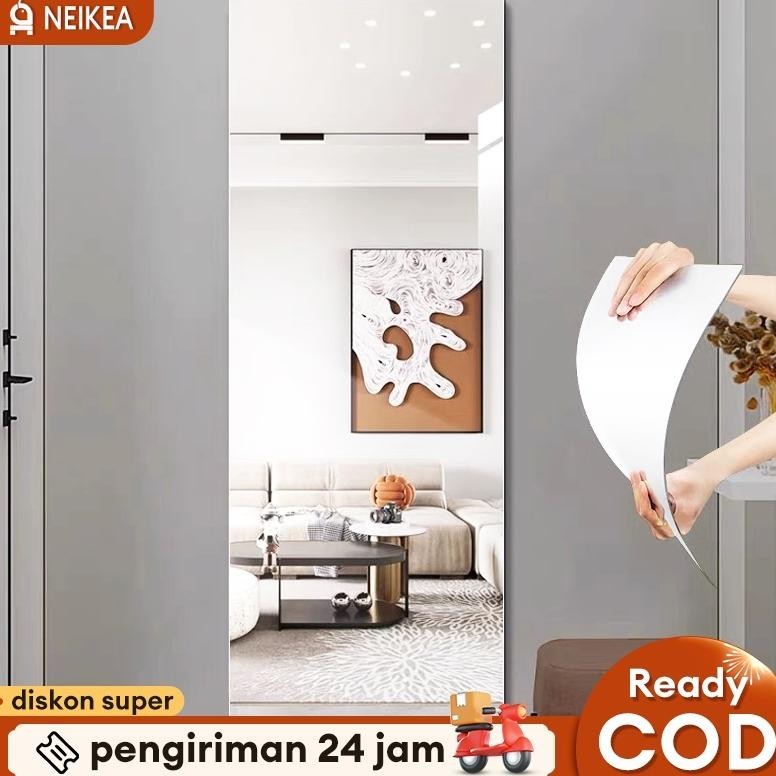 Cermin Full Body Cermin Acrylic Plastic Stiker Tempel Cermin Kamar Mandi Cermin Dinding Kaca Full Bo