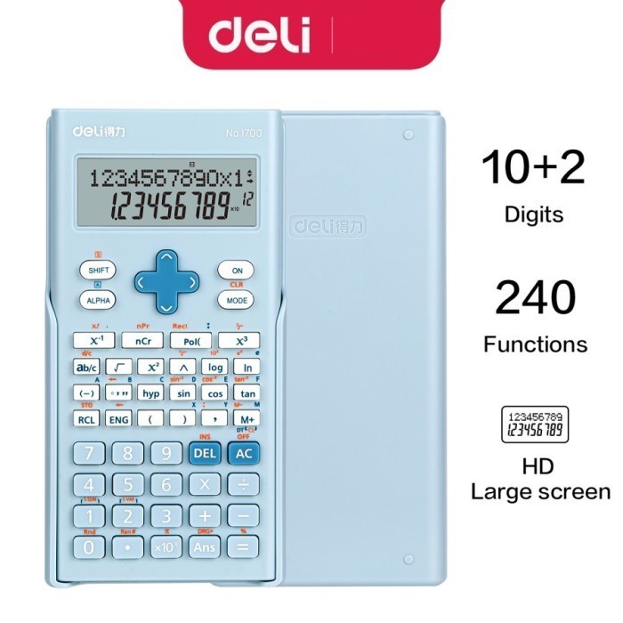 

Ready Deli 1700 Scientific Calculator/Kalkulator Ilmiah - Biru
