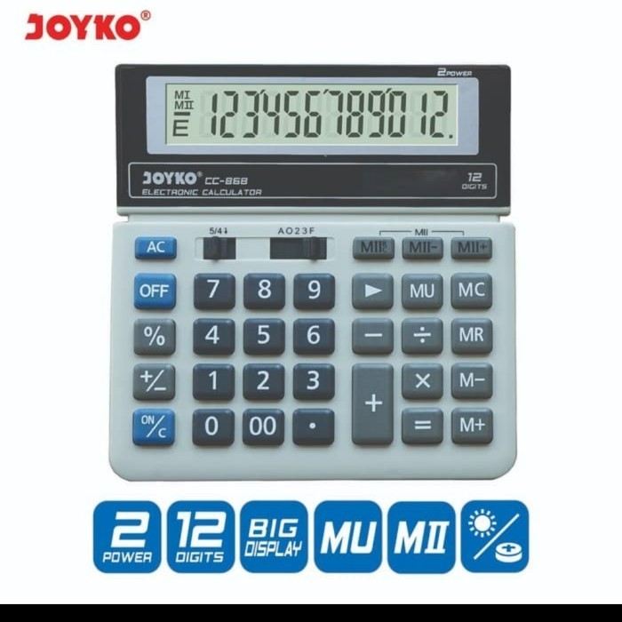 

Ready Calculator Kalkulator Joyko CC-868 12 Digits