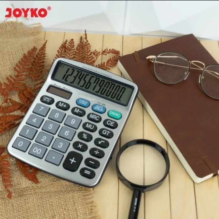 

Ready JOYKO CC46 CHECK CORRECT CALCULATOR -Big Display Kalkulator Meja CC 46