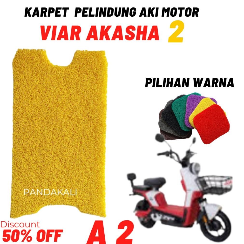 Karpet Pijakan Alas Kaki Pelindung Aki sepeda motor listrik Viar Akasha 2 Viar A2