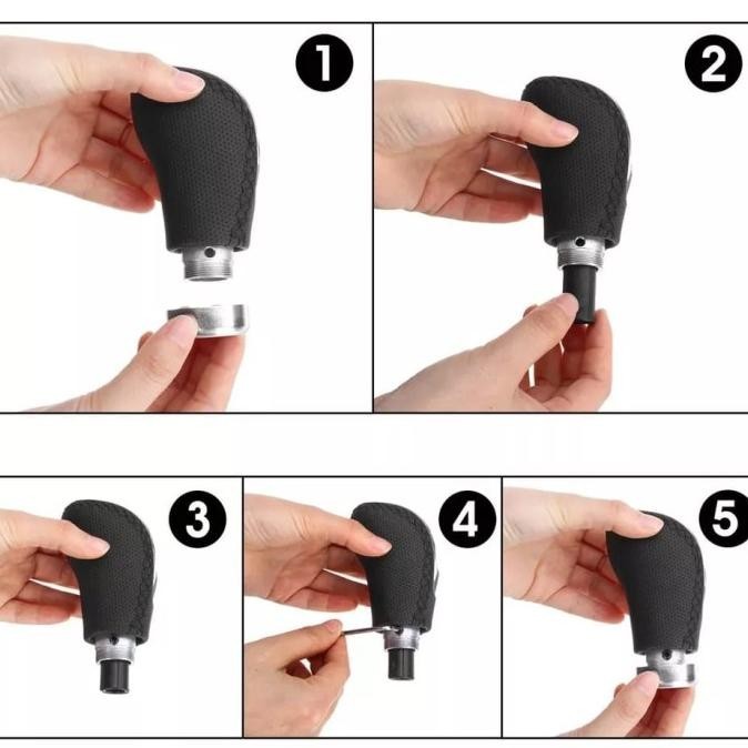 YU Universal Shift Knob Tuas Transmisi Kulit Manual 6 Speed TERLARIS