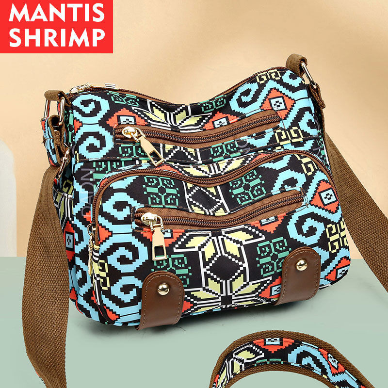 Tas Selempang Wanita Banyak Saku, Tas Bahu Wanita, Tas Kurir Travel