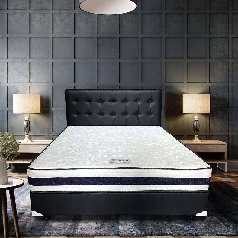 Winchester Gold Bonnel Springbed Kasur Fullset Hitam