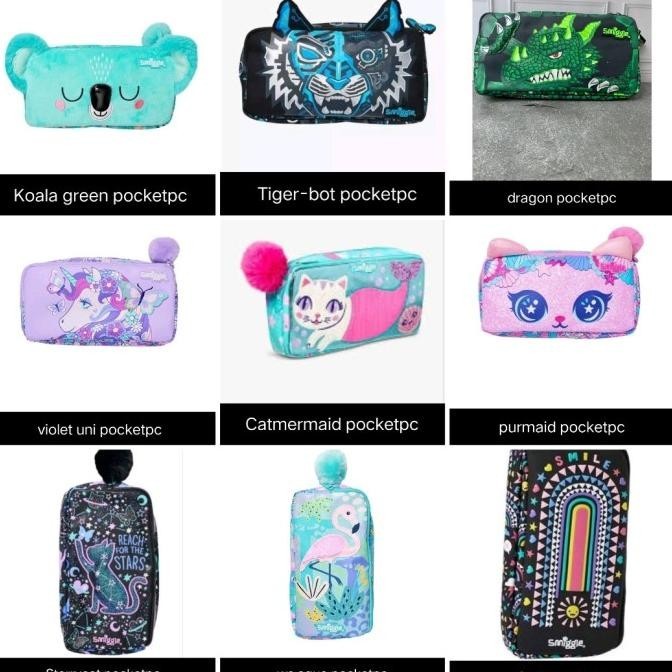 

Smiggle Pocket Pencil Case Boy-Girl/Kado/Ori