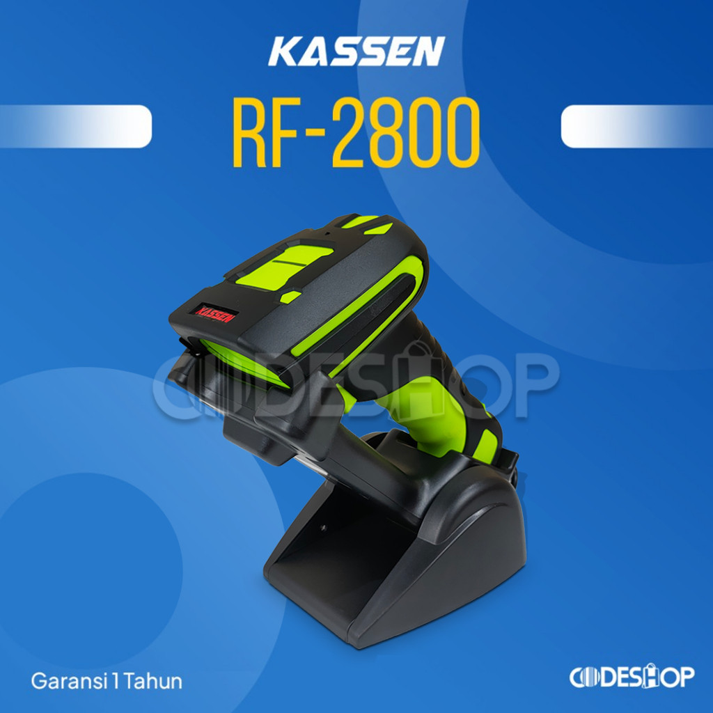 Kassen RF-2800 Scanner Barcode Industrial 1D 2D Wireless Charging