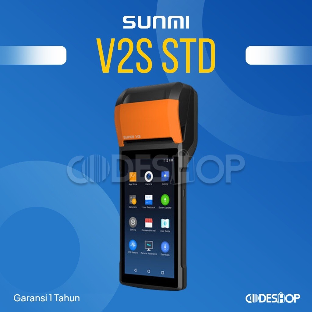 Mesin Kasir SUNMI V2s STANDAR Sistem POS Android Mobile Portable