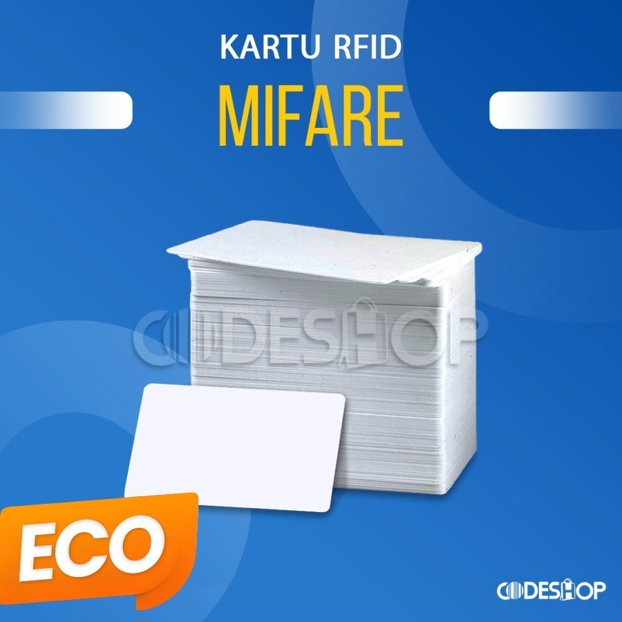 

Kartu RFID Mifare 13.56 MHz PVC Polos ID Card Member Parkir