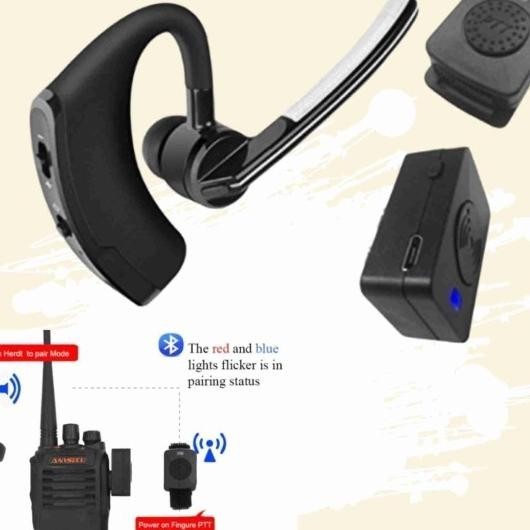 Headset Bluetooth Ht Earphone Earpiece Wireless Radio Walkie Talkie