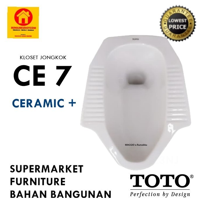 Ready KLOSET JONGKOK TOTO - SQUAT TOILET - CLOSET JONGKOK CE7 -TOTO