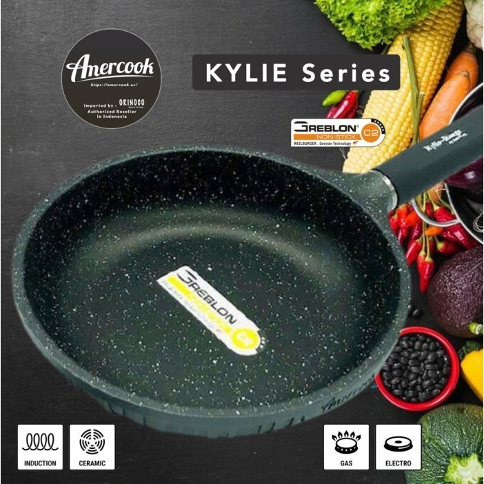 Amercook Wajan Masak Anti Lengket Kylie Series Black