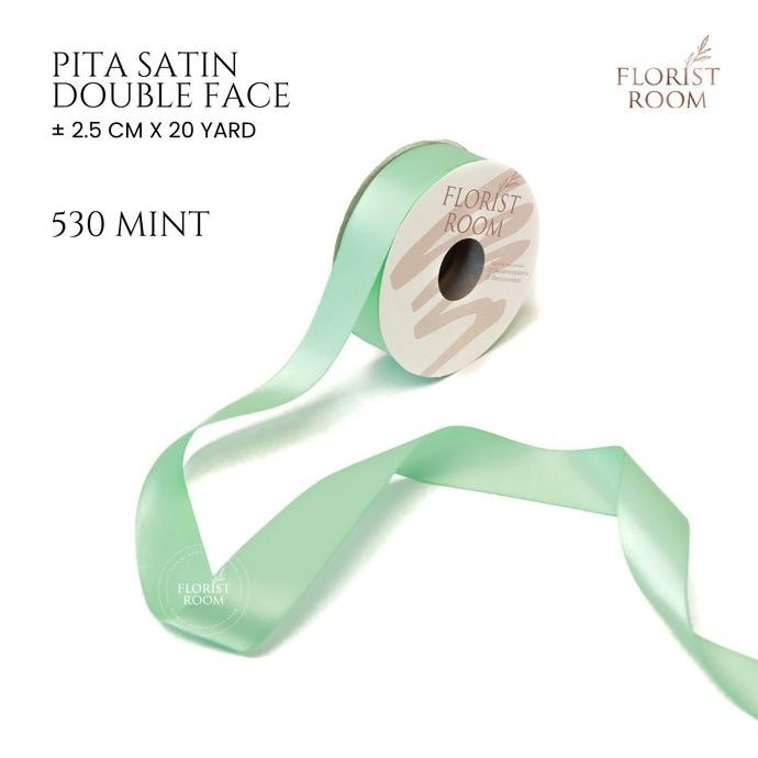 

Pita Satin Double Face 2.5cm x 20yard Green Series