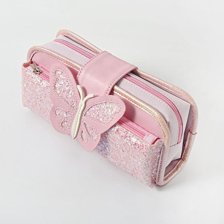 

dw-45 Tempat Pensil Kupu2 KPMK / Pencil Bag Butterfly Berkualitas