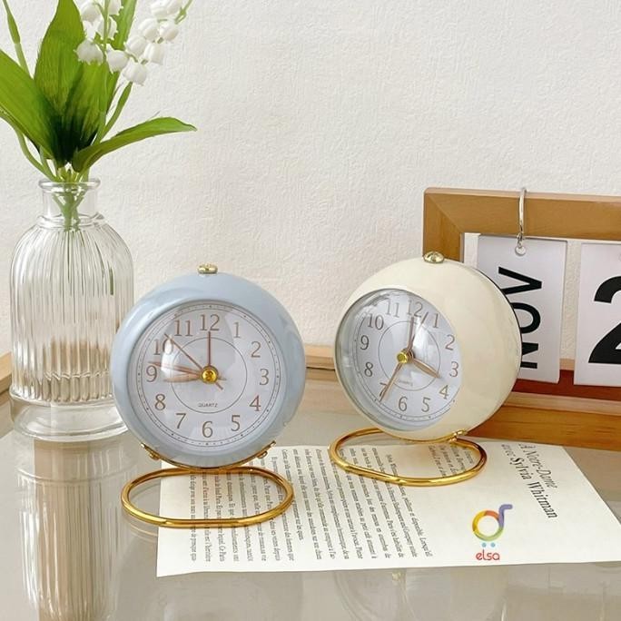 

Jam Weker Meja Belajar Alarm Aesthetic Retro Style Elegan Vintage CM