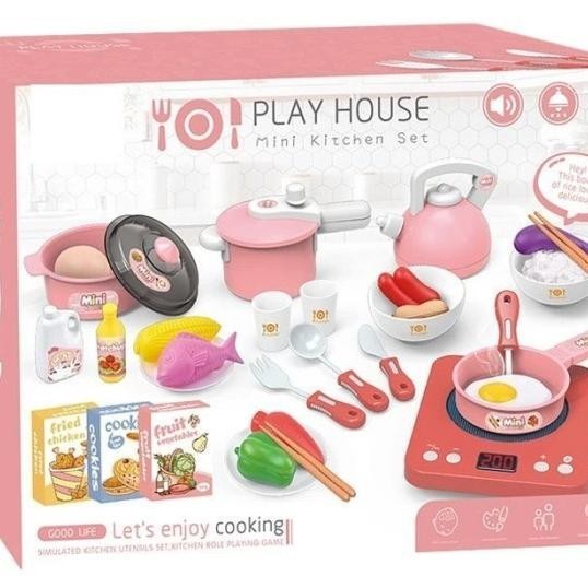Mainan Anak Perempuan Edukasi Ni Kitchen Set Masak Masakan Ada Suara