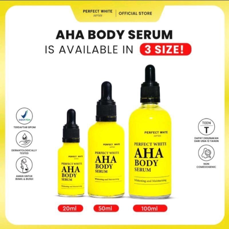 *Almera* Perfect White Aha Body Serum Whitening & Moisturizer