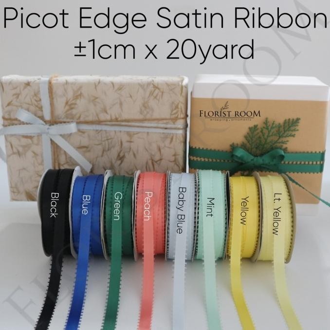 

Pita Picot Edge Satin Ribbon 1cm x 20yard - Ribbon