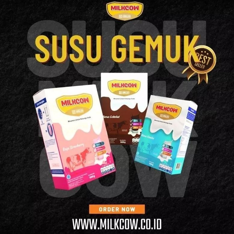 

Big Sale Milkcow 500 Gram Susu Sapi 100% Ampuh Penggemuk Badan Susu Penambah Nafsu Makan Hig Quality