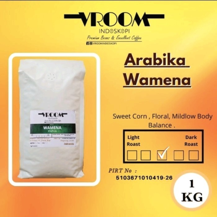 

Secrenada - Kopi Arabika Wamena Papua 1Kg Roasted Bean Bubuk