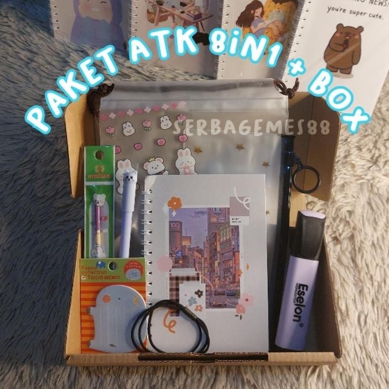 

dg-78 serbagemes88 - (PART 2) PAKET ALAT TULIS 8IN1 / STATIONERY SET / ALAT TULIS SET / STATIONERY SET Premium