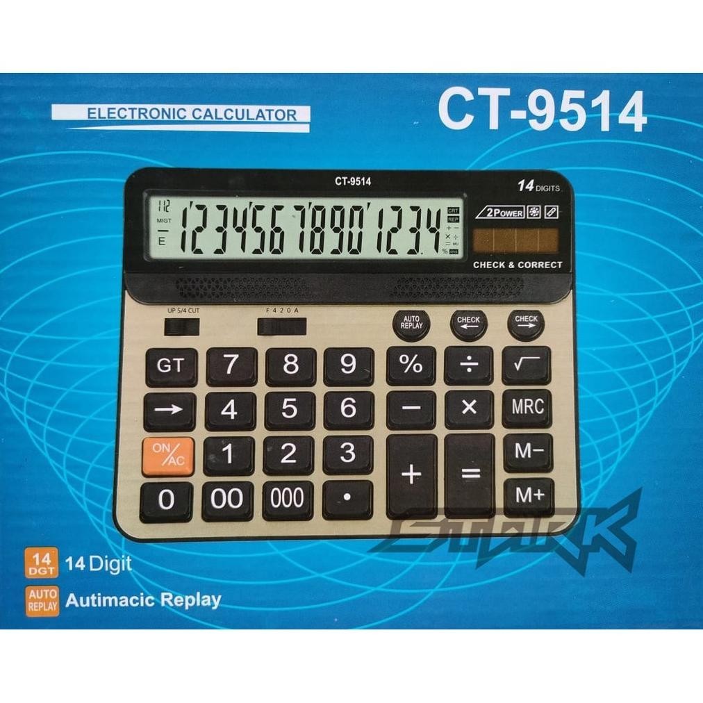 

dgf-4 CT 9514 Kalkulator 14 Digit - Kalkulator Besar - Big Display - Kalkulator Meja Dagang Termurah