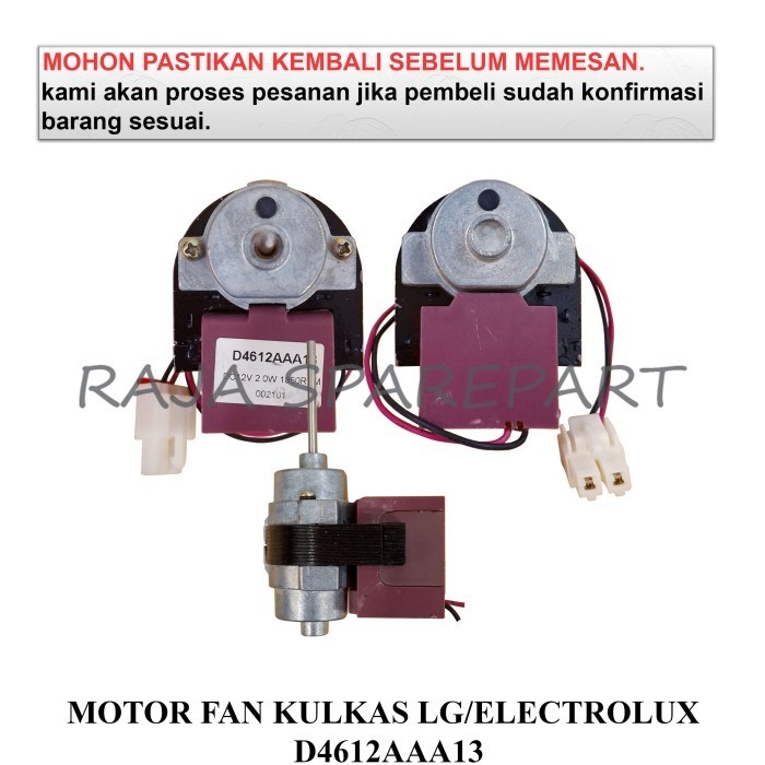 Buruan beli] Motor Fan Kulkas LG/Electrolux D4612AAA13