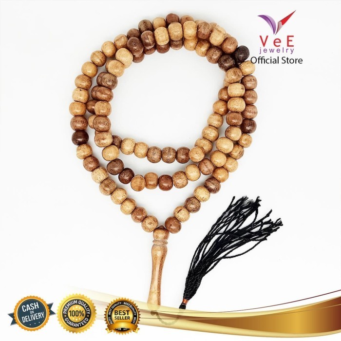 Tasbih Kayu Gaharu Wangi Bertuah 99 Butir - VeE Kalung Tasbih