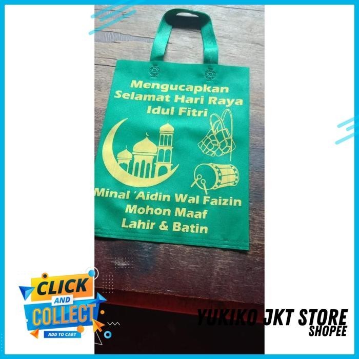 

TAS HAMPERS LEBARAN SPUNBOND GOODIE BAG JUMBO KANTONG IDUL FITRI SEDANG UKURAN 30 X 40 CM / 25 CM X 35 CM / BINGKISAN PARCEL CANGGIH