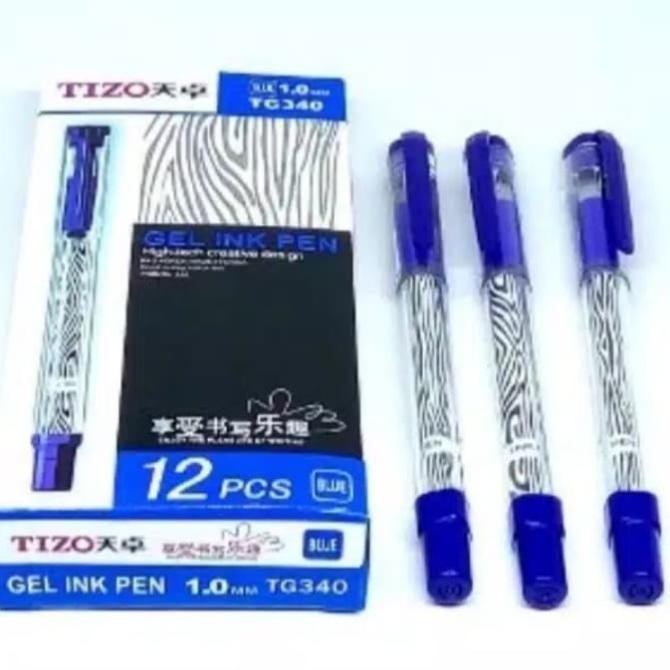 

:=:=:=:=] PEN GEL TIZO TG340 1.0 MM - PULPEN GEL TIZO BIRU