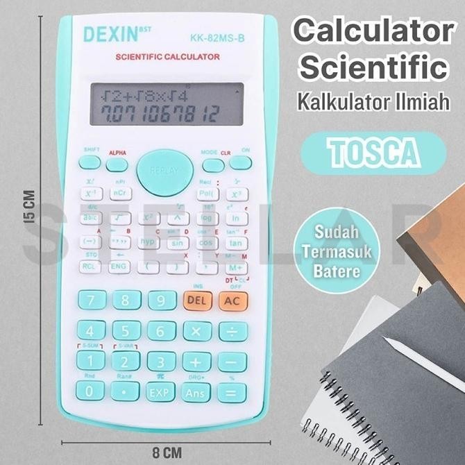 

fg-87 Kalkulator Dexin Sains & Ilmiah 240 Fungsi 82MS | Scientific Function Calculator Sekolah SinCosTan Termurah