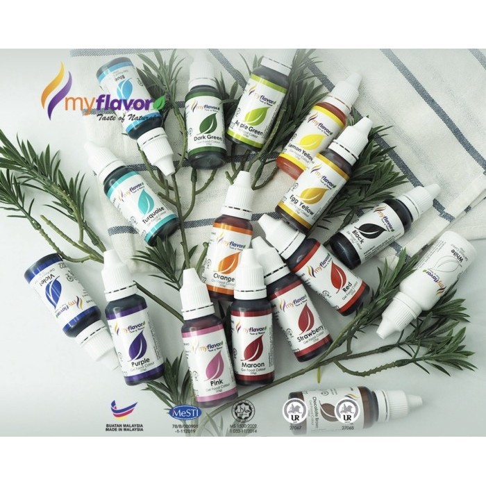 

Terlaris My Flavor Food Color Gel Based Food Coloring- Pewarna Makanan Halal SALE
