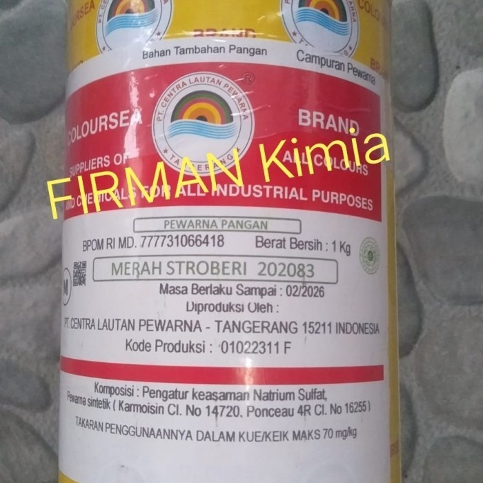 

Terlaris Pewarna makanan coloursea 1kg, bermacam-macam warna SALE