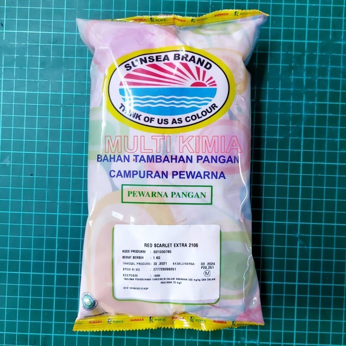 

Terlaris Pewarna Makanan-Minuman Red Scarlet 2106 FOOD GRADE merk ROHA SALE