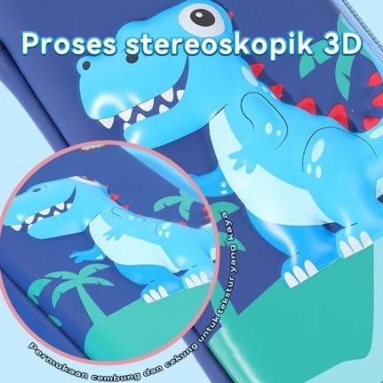 

asd-86 Kotak Pensil 3D Anak Sekolah TIMBUL 3 DIMENSI TEMPAT PENSIL KARAKTER Bahan EVA Anti Air HADIAH Hemat