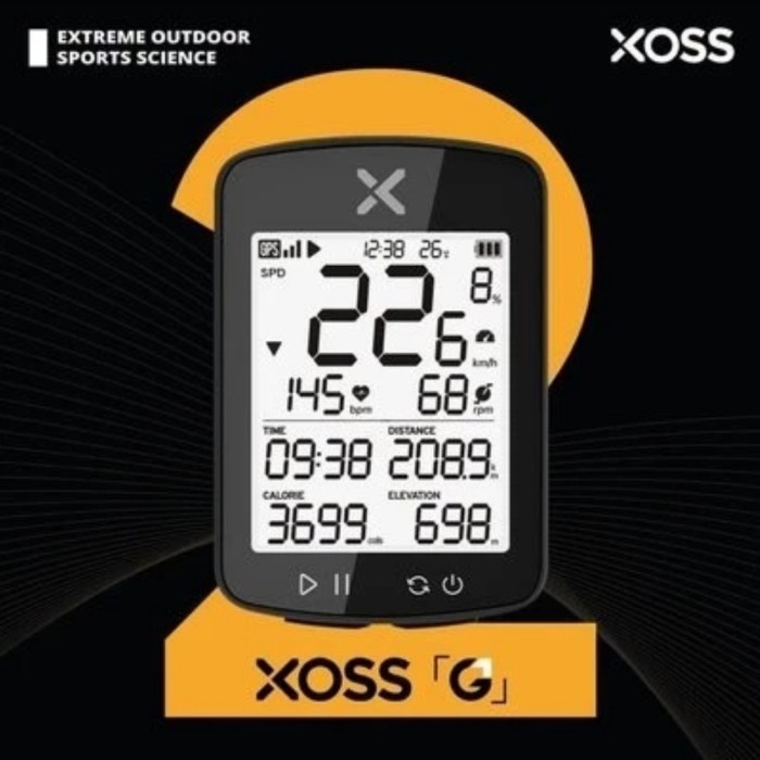 Spedometer Odometer Xoss G+ Plus English Ver Ant+ Gps Connect Strava